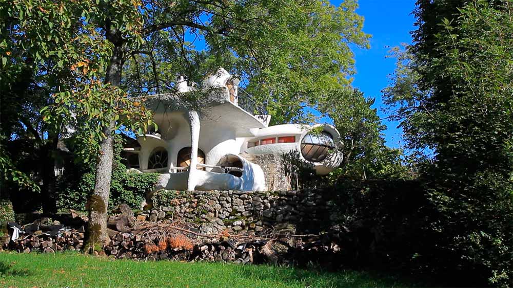 maison bulle de minzier architecture organique en voile de béton